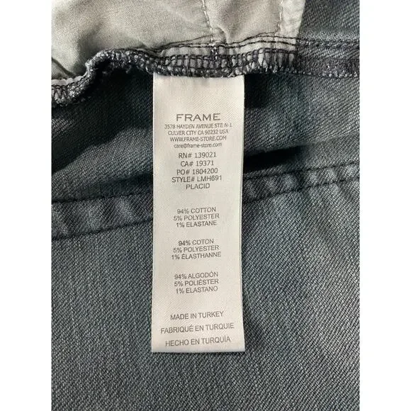Frame Athletic Catalina Lhomme Denim Jeans Size 34 - Picture 6 of 11